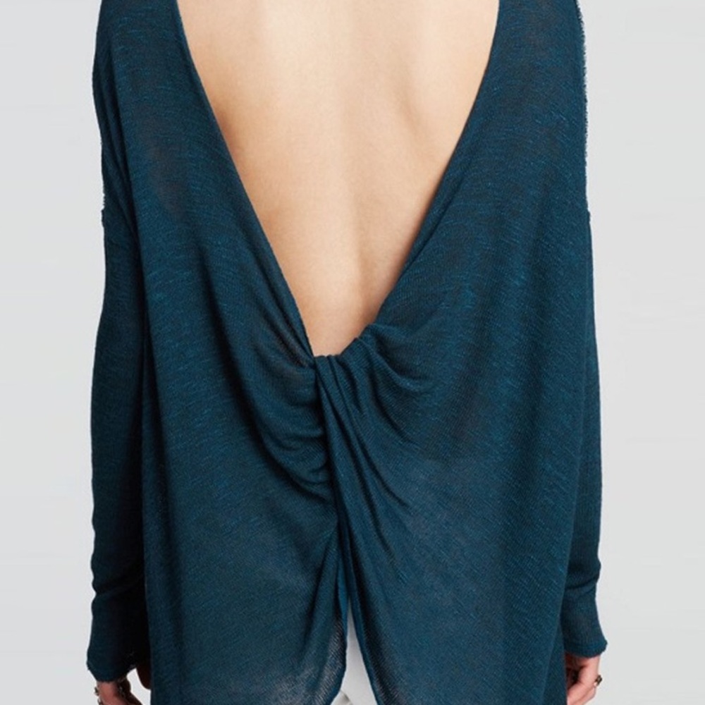 We the Free Chasing You Open Back Sweater
